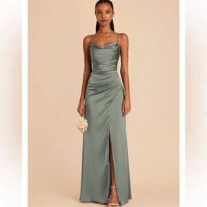 Birdy Grey Lydia Matte Satin Dress - Sea Glass size Medium